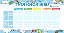 Cách thiết kế thời khóa biểu trên Canva