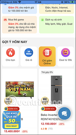 Deal hời trên DienMayXanh