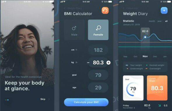 BMI Caculator là ứng dụng giúp bạn tính toán được chỉ số cơ thể 
