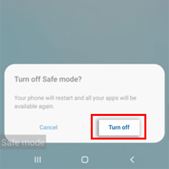 Chọn Turn off