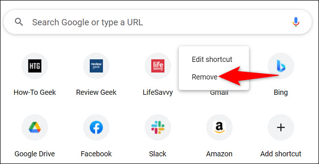 Nhấp vào mục “Remove” 