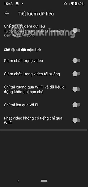 Tắt phát video YouTube không có tiếng