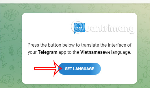 Đổi ngôn ngữ cho Telegram PC