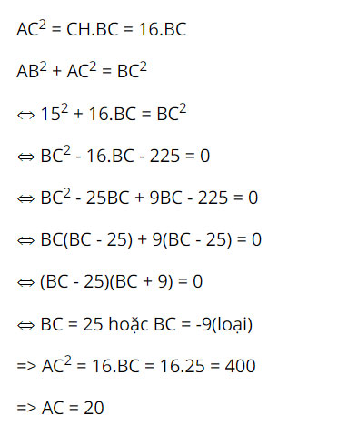 Cho tam giác ABC vuông tại A