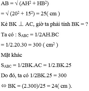 Đường cao trong tam giác