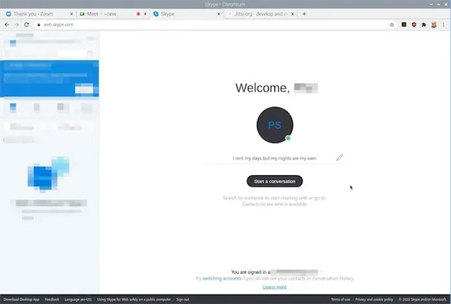 Họp trực tuyến trên Skype