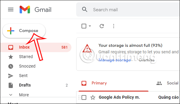 Soạn email mới trong Gmail