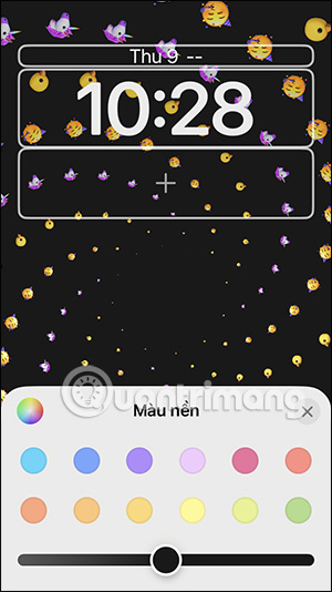Chọn màu nền cho màn hình khóa iOS 16