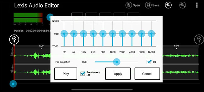 Equalizer/Amplifier trong Lexis