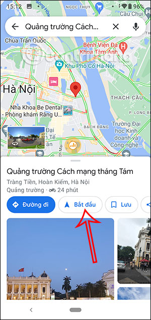 Tới điểm bạn cần đi trên Google Maps