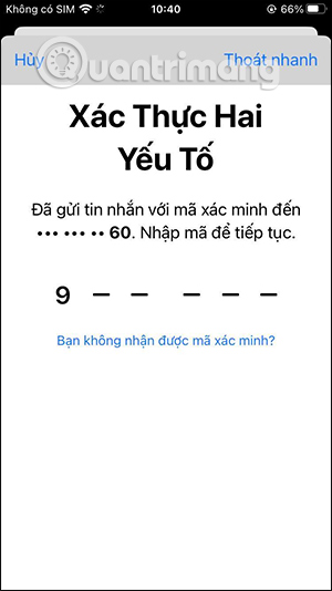 Nhập mã OTP