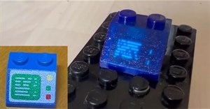 Máy tính bên trong viên gạch Lego có cả màn hình OLED