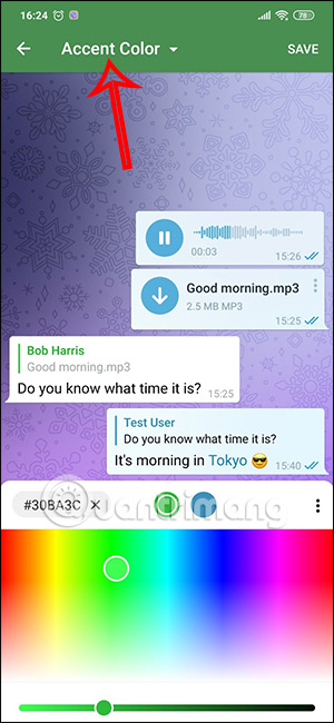 Chỉnh tên hiển thị trong Telegram