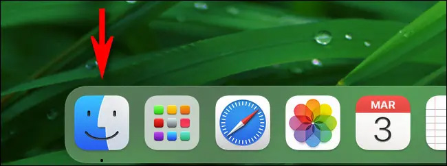 Nhấp vào biểu tượng Finder