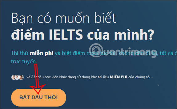 Đăng ký thi trên IELTS Online Tests