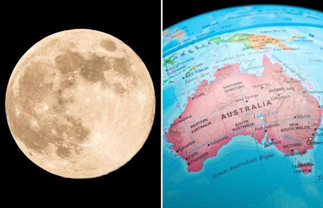 Một sự thật thú vị về địa lý thế giới là Australia rộng hơn cả Mặt trăng. Australia từ đông sang Tây trải dài 4.000km trong khi đó bán kính của Mặt trăng là 3.476,28km.