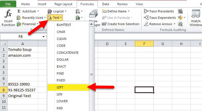 Hàm LEFT, cách dùng hàm cắt chuỗi ký tự bên trái trong Excel