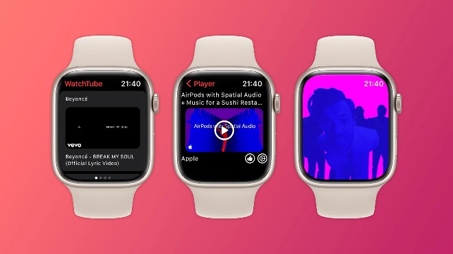 Thoải mái xem YouTube trên Apple Watch với WatchTube
