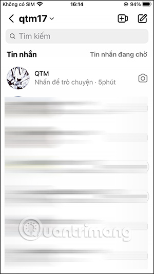 Tin nhắn trên Instagram
