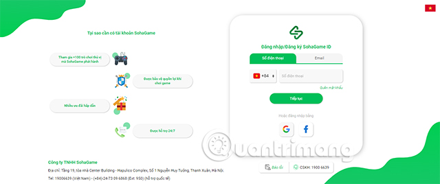 Đăng nhập vào tài khoản game của bạn