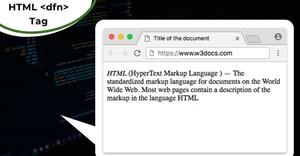 Thẻ HTML <dfn>