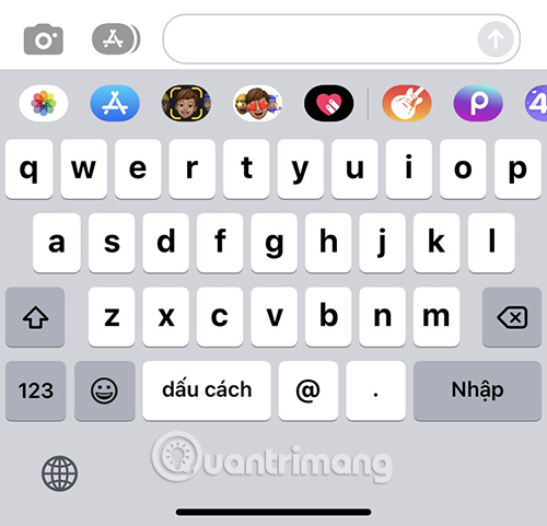 Bàn phím iPhone bị giới hạn