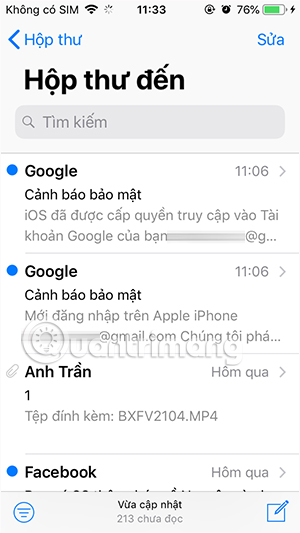 Xem email trong Gmail