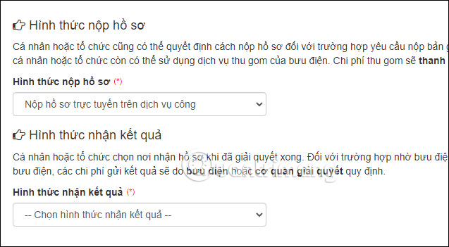 Nộp hồ sơ trên Cổng Dịch vụ công Quốc gia
