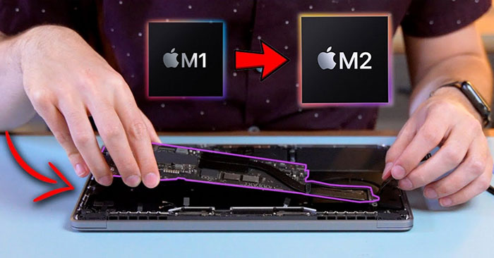 Nâng cấp MacBook Pro M1 lên chip M2 