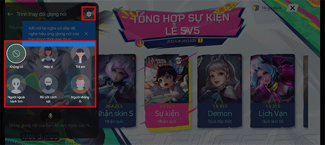 Chọn giọng nói trên Oppo