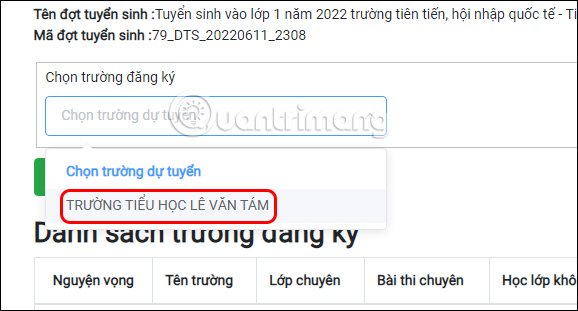 Thêm trường tuyển sinh lớp 1 TP.HCM