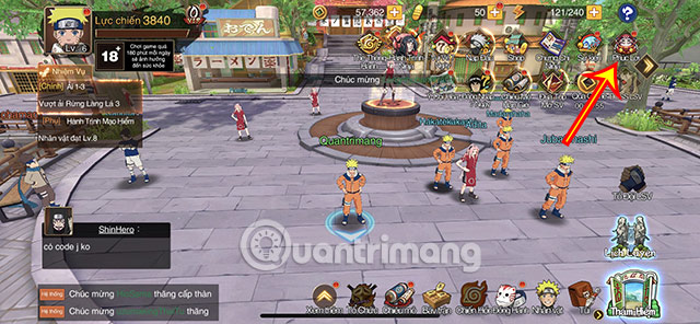 Tại hình mẫu chủ yếu của game, nhấn nhập hình tượng Phúc Lợi.