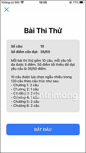 Đề thi thử 120 câu mô phỏng