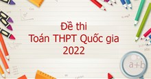 Đáp án môn toán 2022 THPT quốc gia chính thức