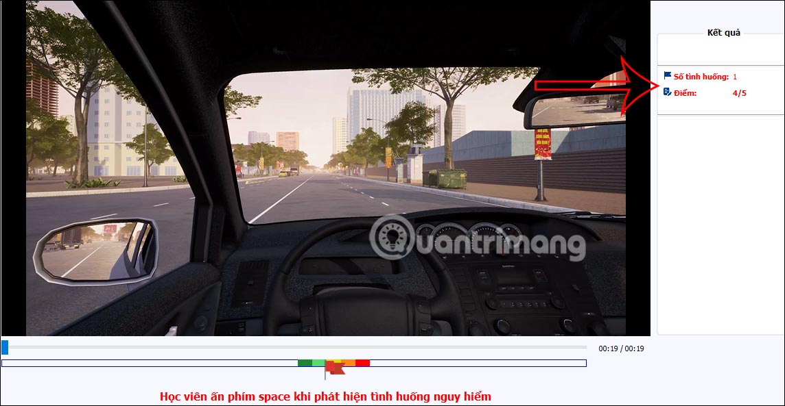 Nhấn vào ảnh để phóng to Thang điểm cho từng tình huống