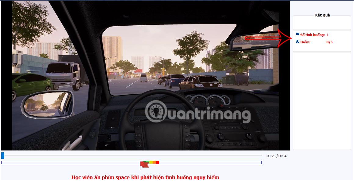 Nhấn vào ảnh để phóng to 120 tình huống mô phỏng GPLX B2