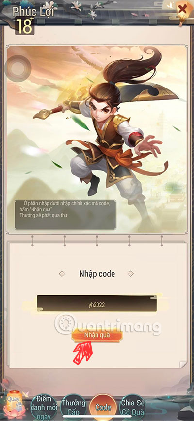 nhập code yong heroes