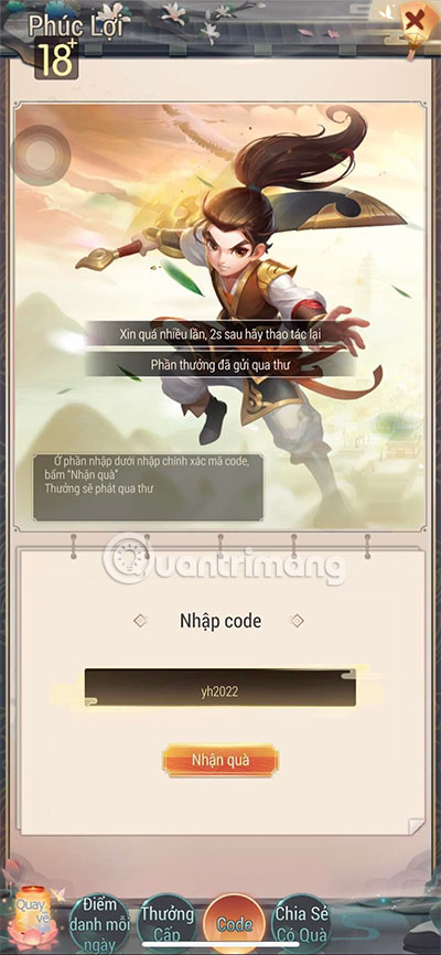 code yong heroes mới nhất