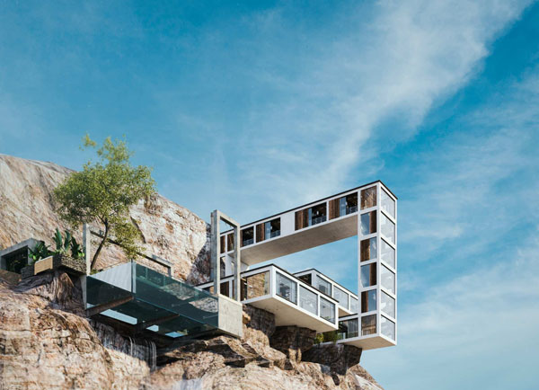 Nhà chênh vênh trên mỏm đá - Mountain House