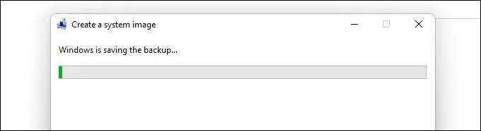Tiến trình tạo bản sao lưu hình ảnh hệ thống