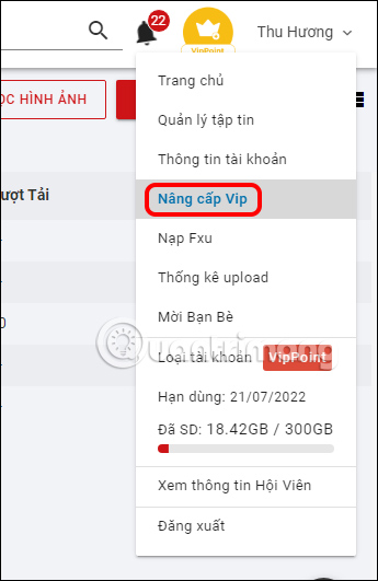 Nâng cấp VIP Fshare