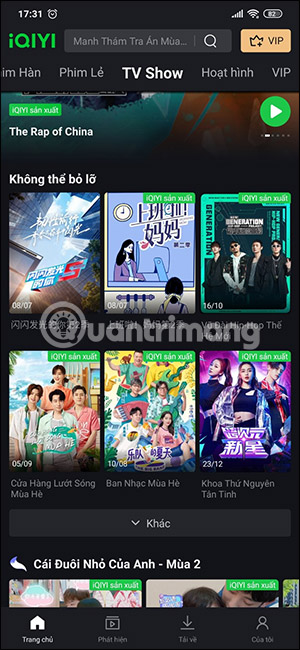 Kho phim trên iQIYI