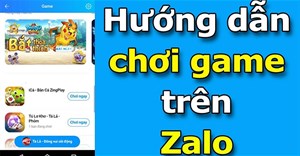 Hướng dẫn chơi game trên Zalo rất đơn giản