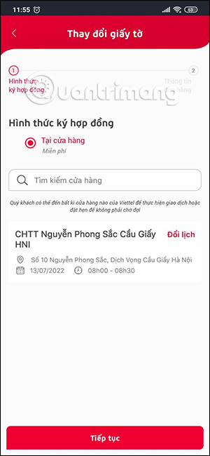 Kiểm tra lịch hẹn