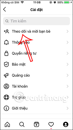 Theo dõi và chia sẻ Instagram