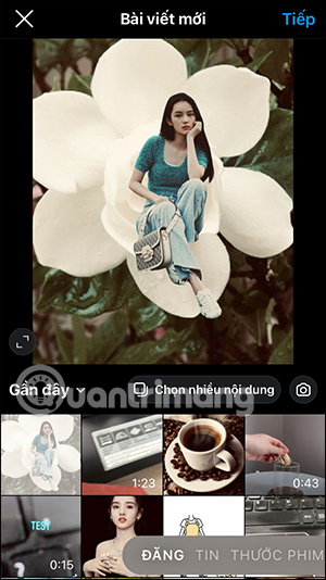 Chỉnh sửa ảnh trên Instagram