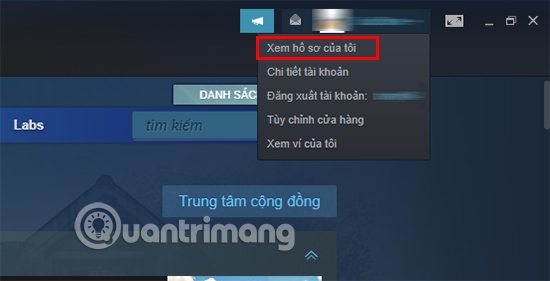 Chọn Xem Hồ sơ của tôi.