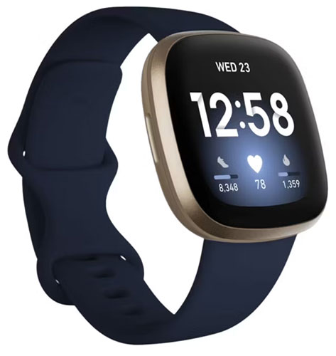 Đồng hồ thông minh Fitbit Versa 3 Health & Fitness bằng nhôm mềm