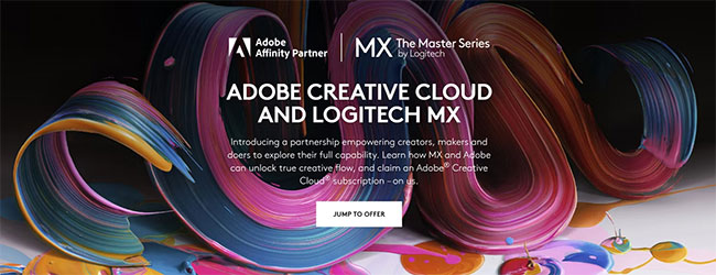 Adobe Creative Cloud được bao gồm trong bất kỳ giao dịch mua dòng MX mới nào