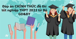 Đáp án chính thức của Bộ 2022 tất cả các môn thi tốt nghiệp THPT